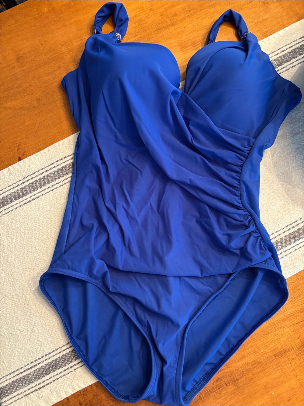 Miracle suit one piece royal blue one piece size 16